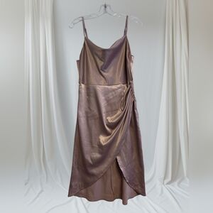 Tsher Blush Pink Satin Slip Dress Formal/Prom/Banquet Size Medium